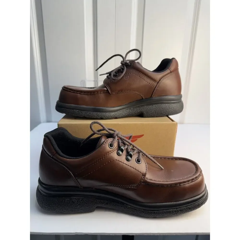 Red Wing Mens Oxfords Brown Leather Steel Toe Work Boots 6659‎ Sz 8.5 D NWB
